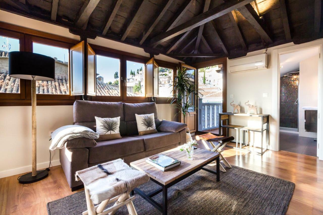 Fantástico ático con terraza y vistas en el centro Apartamento Granada Exterior foto